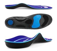 RooRuns Semelles orthopédiques pour fasciite plantaire, soulage les douleurs au talon et aux pieds plats, absorption des chocs, inserts confortables pour homme et femme, multicolore, UK 8-9.5 (28cm)