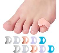 Roosea 10 Pièces Séparateurs D'orteils en Gel Séparateur Petit orteil Séparateurs d’Orteils Correcteurs d’Orteils Écarteur Orteil Silicone pour Chevauchement des Orteils, Blister, Pression, Douleur