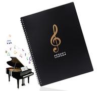 Roosea Chemises pour partitions, Classeur Partition Musique, Dossier de rangement pour partitions de musique Format A4 30 Pages pour Partition Piano Guitare Violon