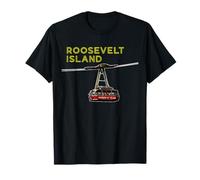 Roosevelt Island Tramway New York NYC Quartier rétro T-Shirt