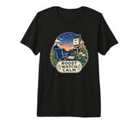 Roost Watch Calm Abri Carnet Jardin T-Shirt Haut de Gamme