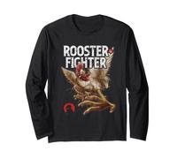Rooster Fighter Keiji Kicking Action Pose Anime Manche Longue