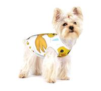 Rooster in the Square Gilet en coton pour petit chien Taille L - Vêtement respirant, doux et confortable pour animaux de compagnie pour chats et chiens