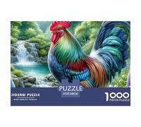 Rooster Puzzle Défi De 1000 Pièces Qualité Supérieure, Unicité, Jeu De Puzzle Difficile, Adapté Aux Hommes/Femmes, Adultes Et Personnes De Plus De 14 Ans 38x26cm/1000pcs