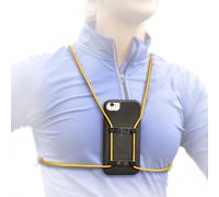 Rooster Wrap Neon Orange - Support de telephone portable retractable - Montage thoracique de telephone mobile - Accessoire universel de telephone