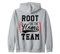 Root for The Home Team Baseball Mom Funny Baseball Game Day Sweat à Capuche