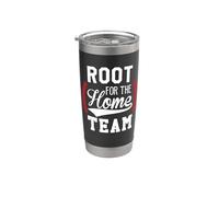 Root for the Home Team Baseball Mom Women Baseball Cheer Fan Gobelet isotherme en acier inoxydable double paroi
