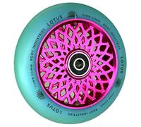 Root Industries Lotus Roulette de trottinette 110 mm + autocollant Fantic26 (rose/polyuréthane)