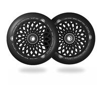 Root Lotus Stunt Roues de Scooter Adulte Unisexe, Noir/Noir, 110mm