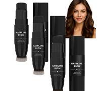 Root Touch Up Stick, stylo double extrémité avec pointe crayon et brosse douce, couvre instantanément les cheveux gris, correcteur racine imperméable hommes femmes (1# 3pcs)