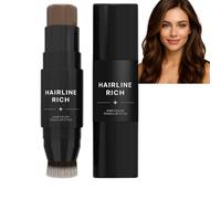 Root Touch Up Stick, stylo double extrémité avec pointe crayon et brosse douce, couvre instantanément les cheveux gris, correcteur racine imperméable hommes femmes (4# 1pcs)