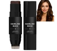 Root Touch Up Stick, stylo double extrémité avec pointe crayon et brosse douce, couvre instantanément les cheveux gris, correcteur racine imperméable hommes femmes (3# 1pcs)
