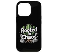 Rooted in Chaos Funny Cactus Gardener Graphic Coque pour iPhone 13 Pro