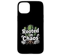 Rooted in Chaos Funny Cactus Gardener Graphic Coque pour iPhone 15 Plus