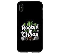 Rooted in Chaos Funny Cactus Gardener Graphic Coque pour iPhone XS Max