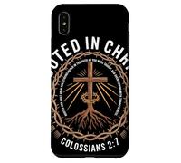 Rooted In Christ Colossians 2 7 Enraciné Et Fortifié Foi Coque pour iPhone XS Max