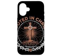 Rooted In Christ Colossians 2 7 Foi Chrétienne Inspirée Coque pour iPhone 16