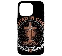 Rooted In Christ Colossians 2 7 Foi Chrétienne Inspirée Coque pour iPhone 16 Pro