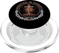 Rooted In Christ Colossians 2 7 Foi Chrétienne Inspirée PopSockets PopGrip pour MagSafe