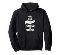 Rooted In Christ Cross Christian Faith Jésus Sweat à Capuche