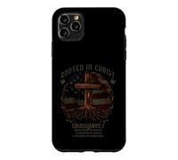 Rooted in Christ Cross Shirt Christian Tee for Men Coque pour iPhone 11 Pro Max