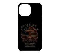 Rooted in Christ Cross Shirt Christian Tee for Men Coque pour iPhone 13 Pro Max