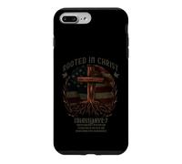 Rooted in Christ Cross Shirt Christian Tee for Men Coque pour iPhone 7 Plus/8 Plus
