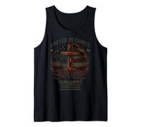 Rooted in Christ Cross Shirt Christian Tee for Men Débardeur