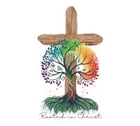 Rooted in Christ Notebook, Christian Bible Notebook, Journal for Women, Bible Study, Note Taking, Sermon Notes, Journaling Notebook, 6x9