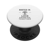 Rooted in Love, Growing Together.Vintage, Family, Design PopSockets PopGrip Adhésif