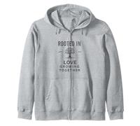Rooted in Love, Growing Together.Vintage, Family, Design Sweat à Capuche