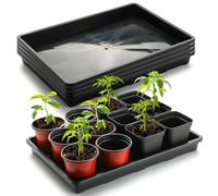 RooTrimmer Lot de 5 Plateaux de Culture pour 24 cellules sans Trous, bac rectangulaire en Plastique pour Plantes, bac d'égouttement pour bonsaï, Plateau d'humidité pour Serre, micropousses 44 x 30 cm