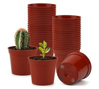 RooTrimmer Nore Lot de 50 Petits Pots Ronds de 8,4 cm en Plastique pour Plantes Grasses (Milieu, 84 mm)