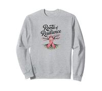 Roots of Resilience Arbre à Ruban Rose pour Sensibilisation au Cancer du Sein Sweatshirt