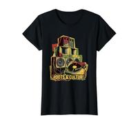 Roots Reggae Dub Système Audio T-Shirt Graphique avec Valeur, Femme, Noir, M