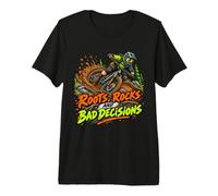 Roots Rocks and Bad Decisions VTT Descente T-Shirt Haut de Gamme
