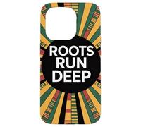 Roots Run Deep, Design rétro African Pride Coque pour iPhone 15 Pro