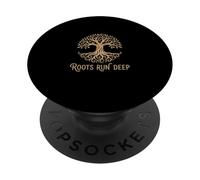 Roots Run Deep Family Heritage Ancestry Lineage Généalogie PopSockets PopGrip Adhésif