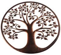 Roots & Shoots Plaque Suspendue Effet Bronze Arbre de Vie 40 cm Métal