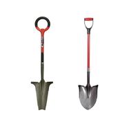 Rootslayer - VENTEO - Pack RootSlayer™ Noir - Adulte + Pelle à rebords™ - Jardin - Acier de Carbone - Manche 360°