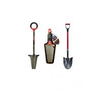 - Pack RootSlayer - Noir - Adulte - RootSlayer+RootSlayer à main+RootSlayer Pelle à rebords - Acier de carbone - Manche 360°