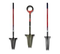 Rouge ROOTSLAYER VENTEO RootSlayer + Bêche de drainage à manche XL + Pelle à manche allongé XL Lame tranchante Outils multifonctions