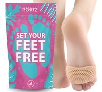 ROOTZ® | 2 Paires de Coussinets Métatarsiens pour Douleur Avant-Pied | Semelle en Gel pour Talons Hauts, Métatarsalgie et Neurome de Morton | Design Anatomique