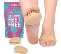 ROOTZ® | Coussinets Métatarsiens avec Doublure en Tissu (1 Paire) | Semelle Anti Douleur pour Métatarsalgie, Neurome de Morton et Talons Hauts | Taille S (35-41)
