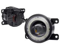 Ropaix Projecteurs Antibrouillard Pour Clio Pour Duster Pour Megane Pour Twingo Pour Traffic Pour Scenic 2 X Car Angel Eye Fog Light LED Lens Fog Lamp DRL 30W H11 12V(Yellow and Yellow)