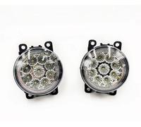 Ropaix Projecteurs Antibrouillard Pour Mitsubishi Pour Attrage Pour Mirage Pour G4 (2012-2017) Feux De Jour À LED Clignotants(9 LED Lamp)