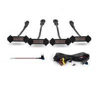 Ropaix Projecteurs Antibrouillard Pour Toyota Pour Tacoma 2016 2017-2020 Voiture LED Grille Strobe Lumière Avertissement Lampe Jour Grille DRL Blanc Ambre(Lens Amber)