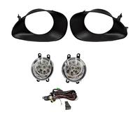 Ropaix Projecteurs Antibrouillard Pour Toyota Pour Yaris 2006-2008 Harnais Câblage Couverture Grille Halogène Yeux Ange DRL LED Feux Lampe Brouillard(9LED set)