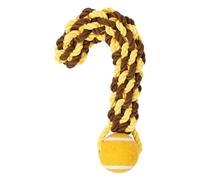 Rope Ball Dog Toy, Pet Teething Rope Toy, Tennis Ball Dog Toy, Interactive Dog Toys, Backyard Dog Toy, Tennis Ball Shape Promotes Healthy Teeth Easy To Grip And Fetch For Home, Park, Backyard Garden