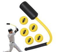 Rope Bat - Portable Softball Training Lightweight Durable | Hitting Ball Rhythm Rope Adjustable | Teenagers Adults Women Men Beginner Home Indoor Outdoor Yard Court